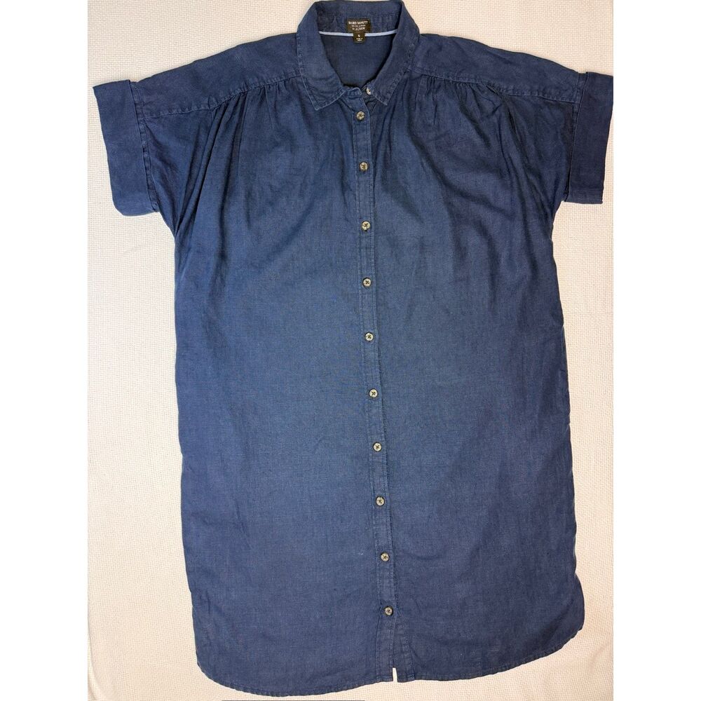 Baird McNutt Irish Linen Quiet Luxury Classic Old Money Preppy Women’s Navy